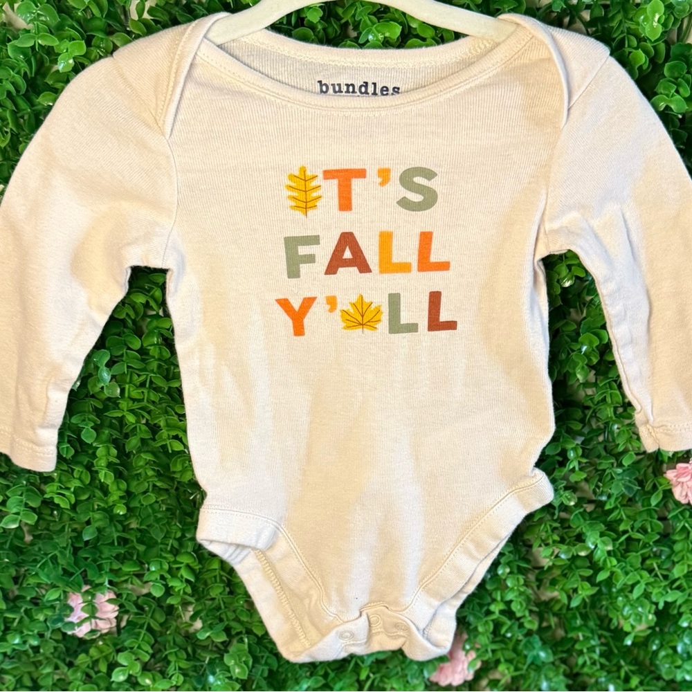 Bundles Baby Place “It’s Fall Y’all” Bodysuit – Size 0–3M
